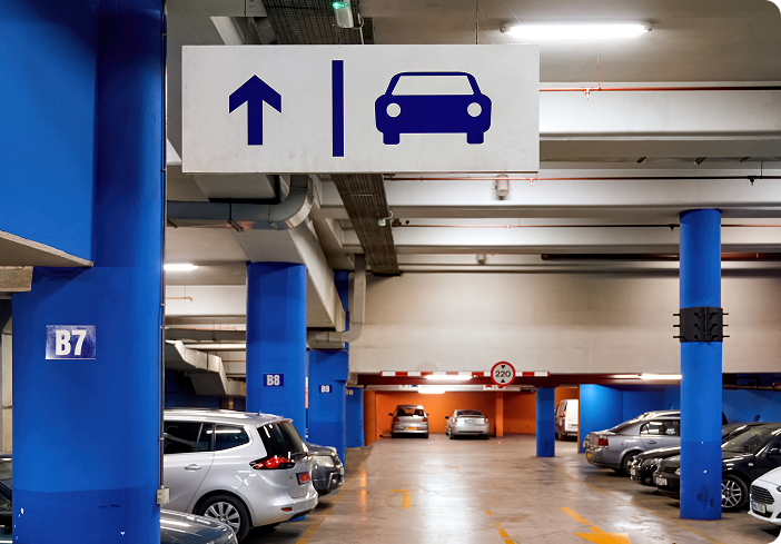 Full car parking lot mall 1